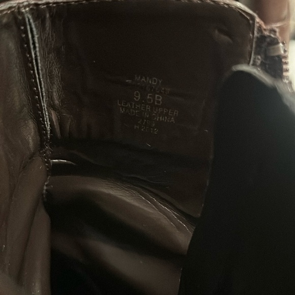 Lauren Ralph Lauren Buckle Heel Ankle Boots - Picture 8 of 10